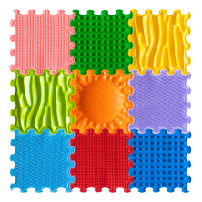 ORTOTO Puzzle Mats Set "Stimulative Rainbow"